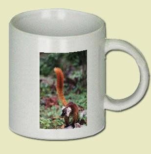 Black Lemur Coffee Mug