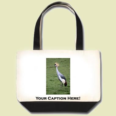 African Crowned Crane Tote Bag