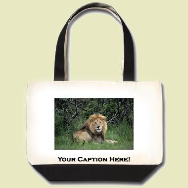 African Lion Tote Bag