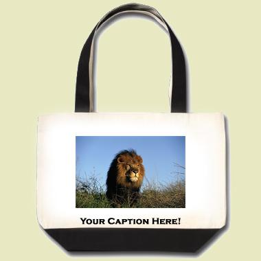 African Lion Tote Bag