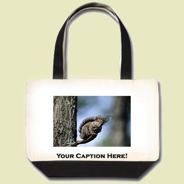 Gray Squirrel Tote Bag