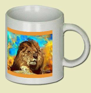 African Lion Coffee Mug