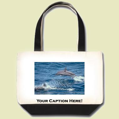 Spinner Dolphin Tote Bag