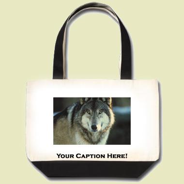 Timber Wolf Tote Bag