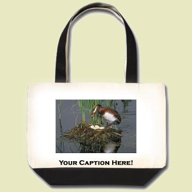 Horned Grebe Tote Bag