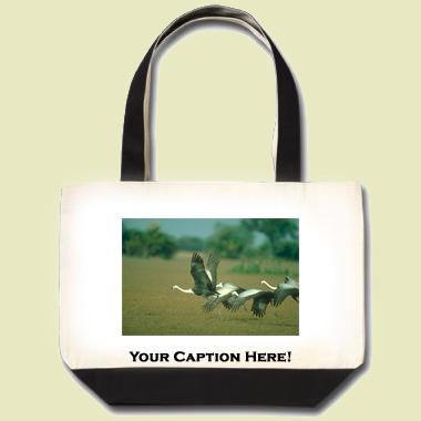 Wattled Crane Tote Bag