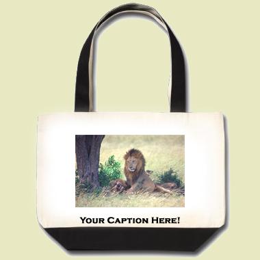 African Lion Tote Bag