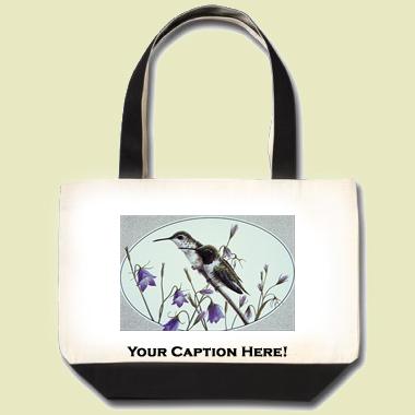 Black-chinned hummingbird Tote Bag