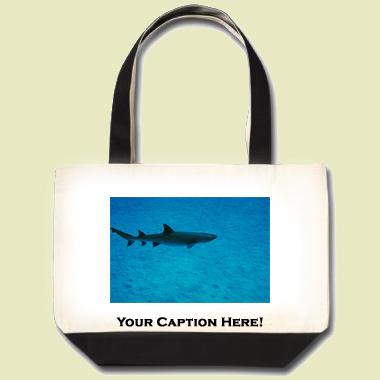 White Tip reef shark Tote Bag